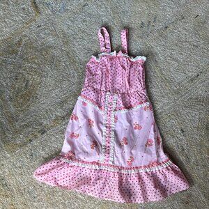 1980s Vintage Strawberry Shortcake Dress - Size 7 Kids
